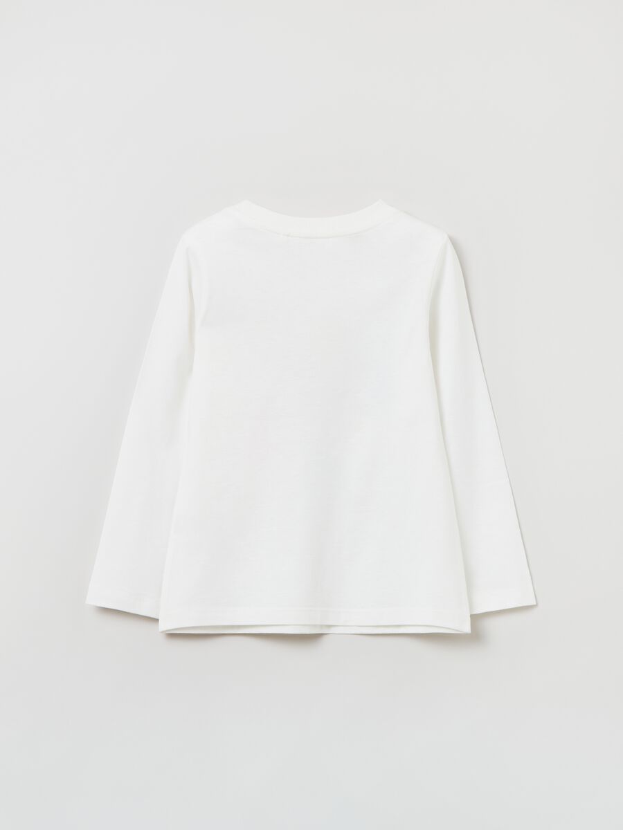 T-shirt a maniche lunghe con stampa_1
