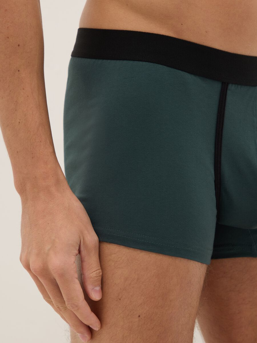 Tripack boxer in cotone elasticizzato multicolor regular fit_3