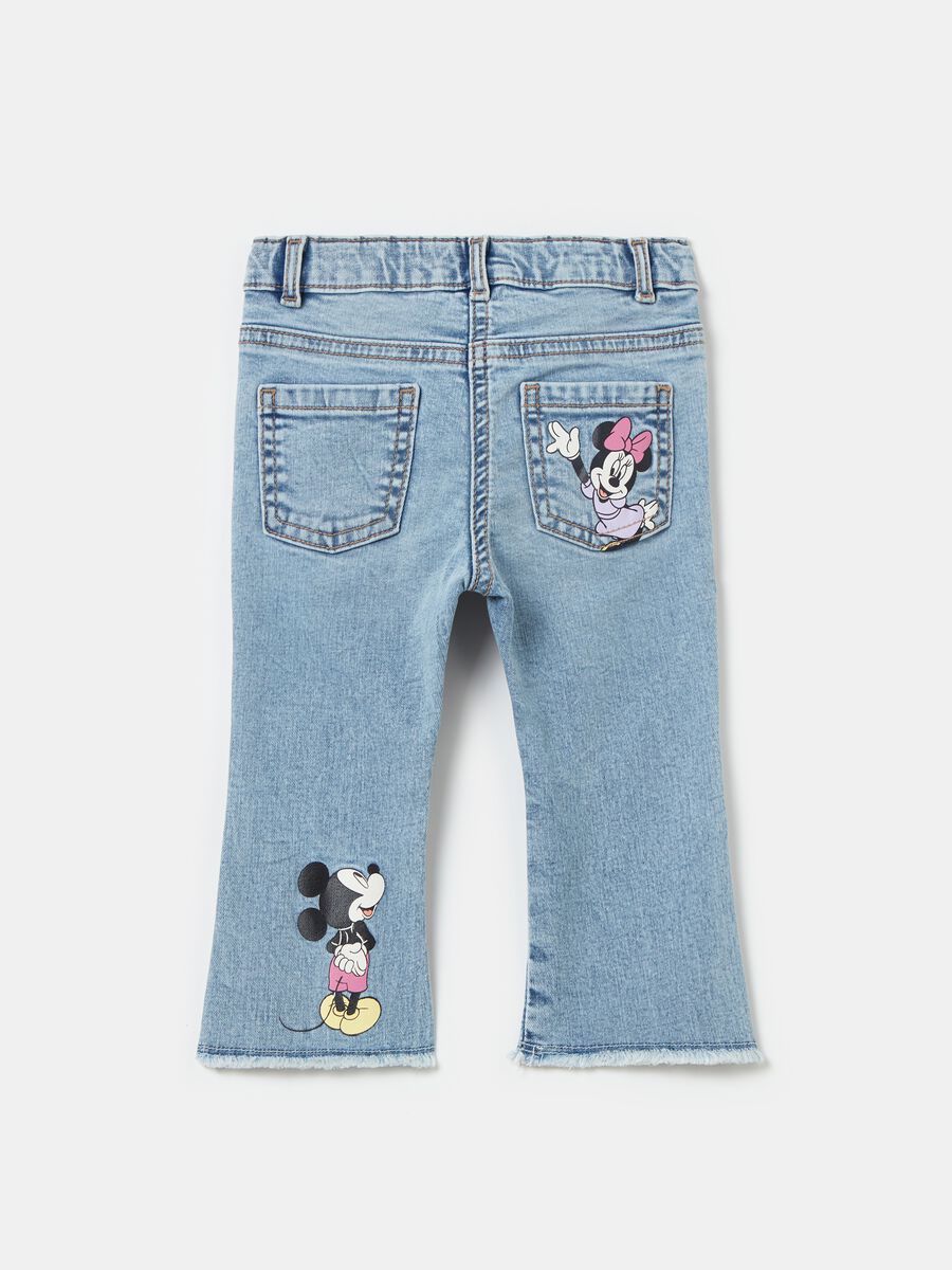 Jeans con stampa Minnie e Topolino_1