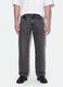 Jeans denim grigi flare fit in puro cotone_1