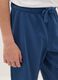 Boy's regular fit blue pure cotton shorts_2