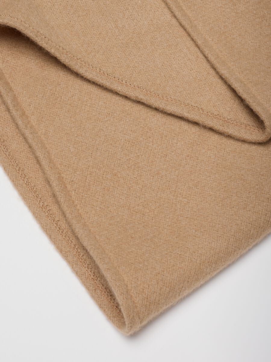 Beige Scarf with Fringe_1