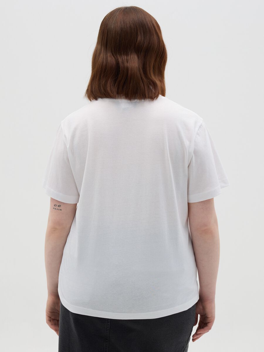 Mya White Pure Cotton T-shirt_2