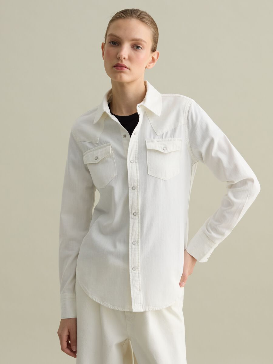 Western shirt in denim_0