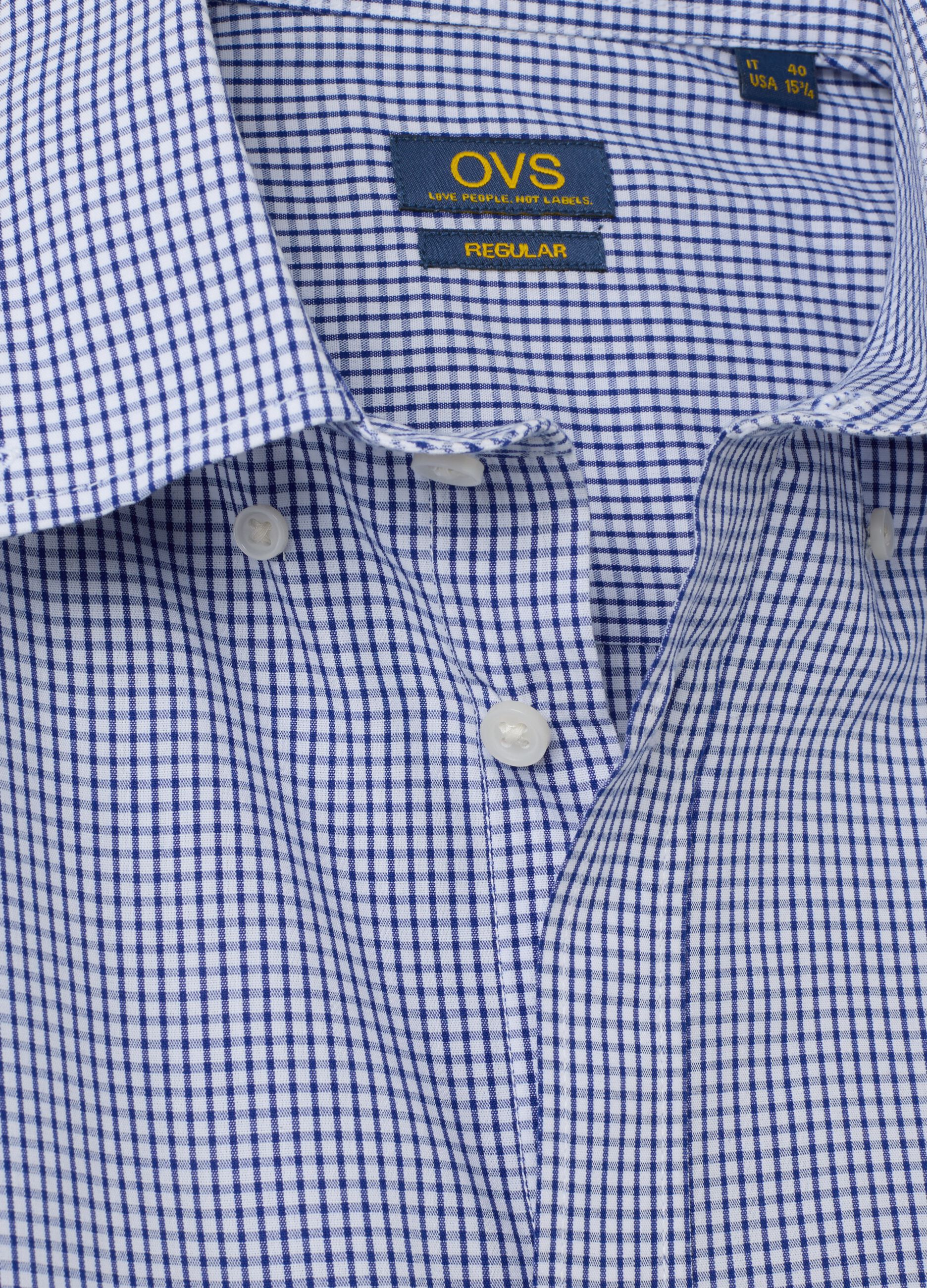 Multicolour cotton blend regular fit shirt