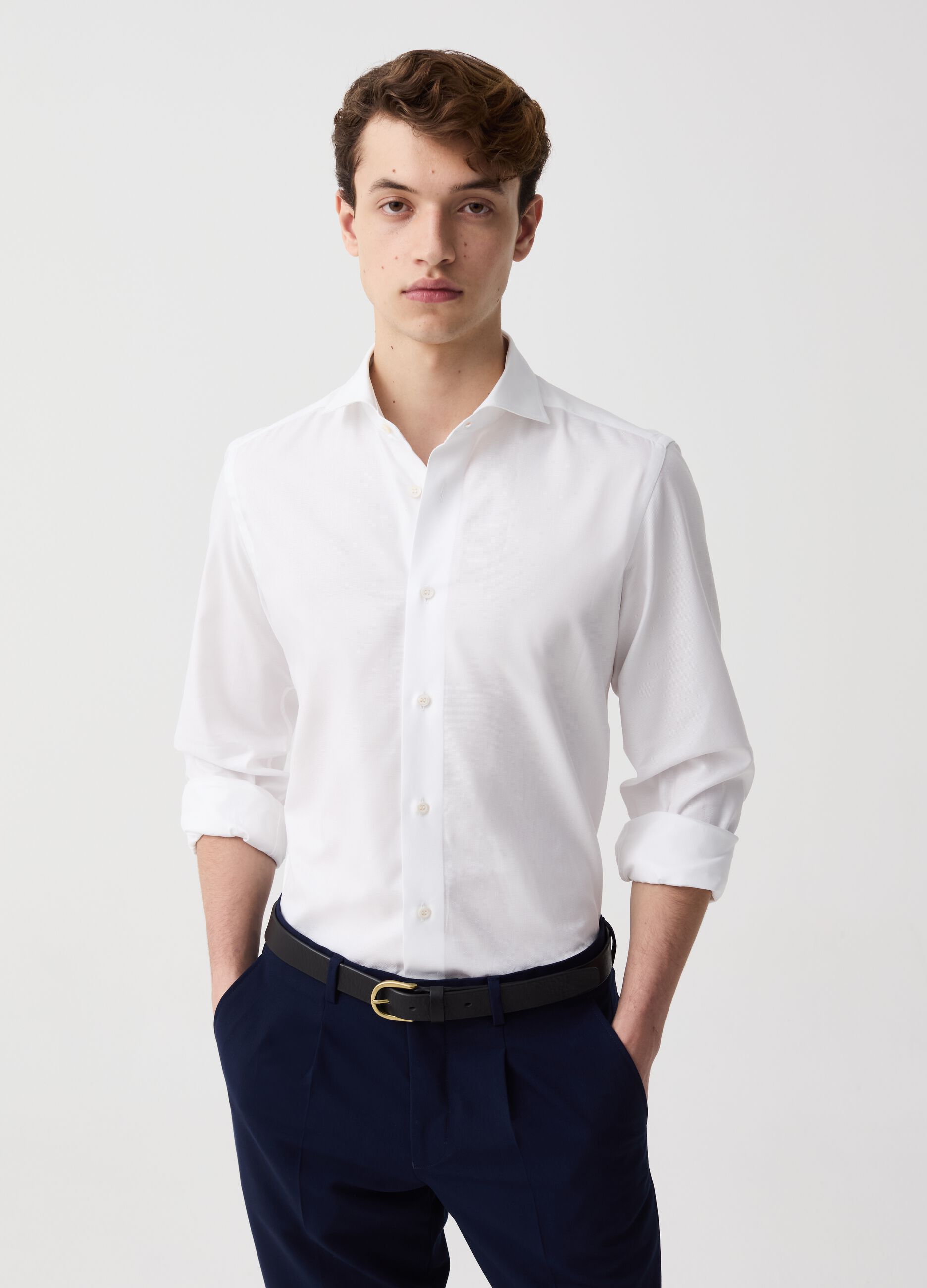 Ovs Camicia slim fit in cotone
