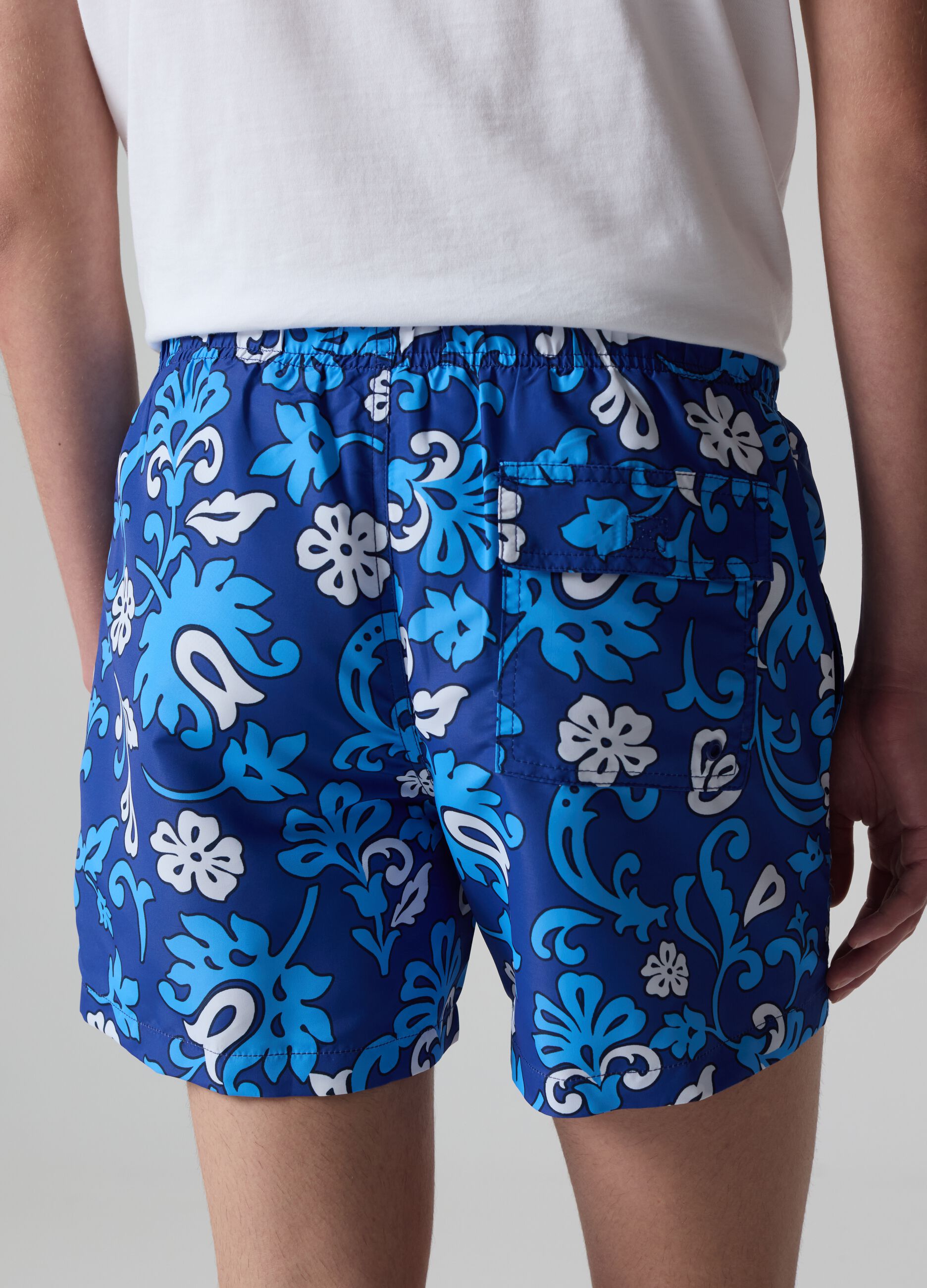 Costume bermuda stampa floreale