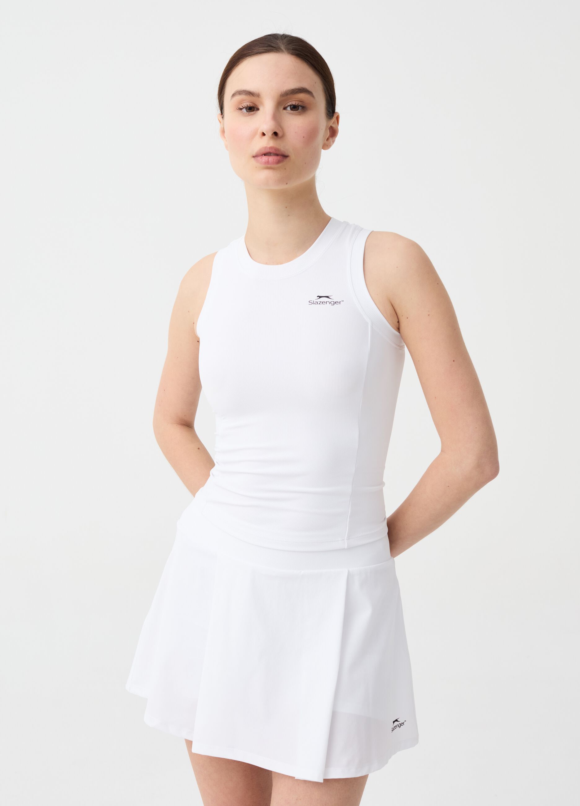 Tank top da tennis a costine Slazenger