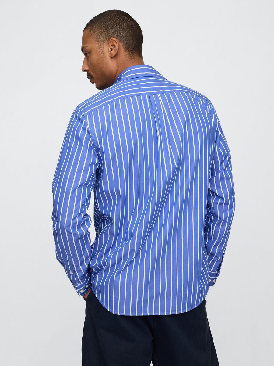 GAP Blue Striped Cotton Shirt_2