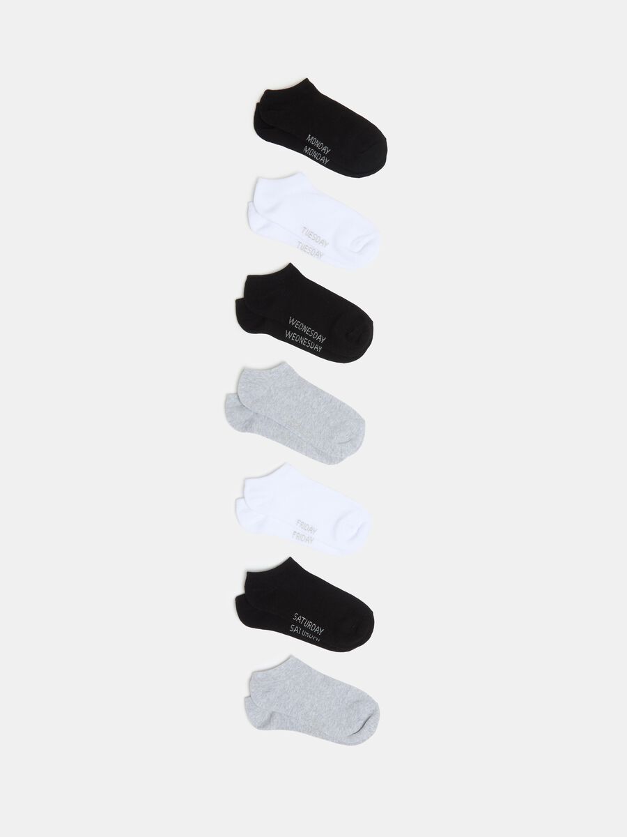 Seven-pair pack shoe liners in organic cotton_0