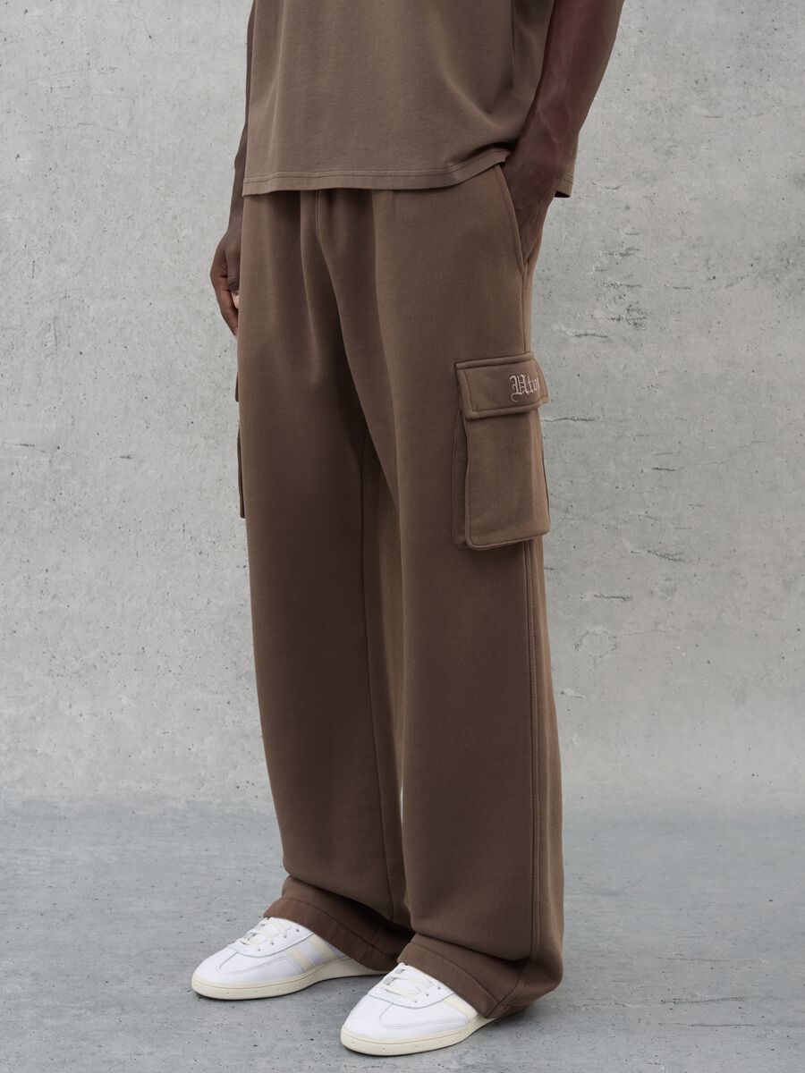 Cargo Sweatpants Cappuccino Brown_2