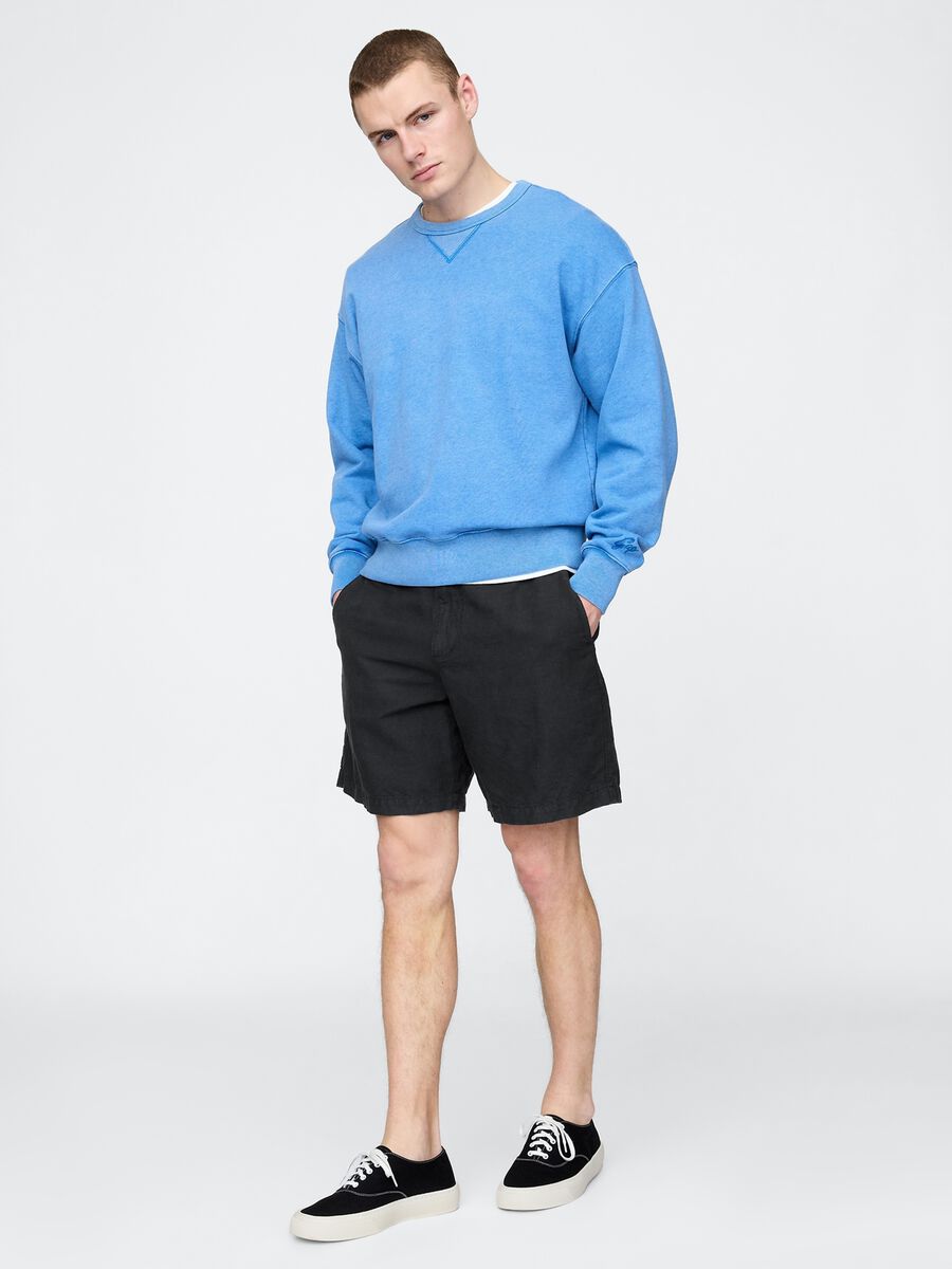 Gap Black Linen and Cotton Shorts_3