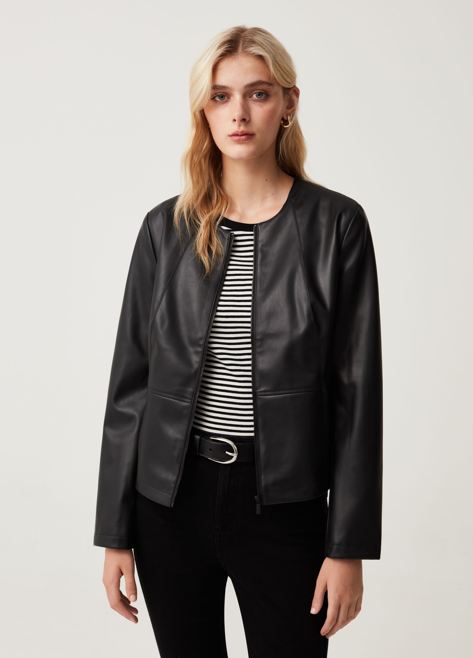 Giacca biker full-zip_1