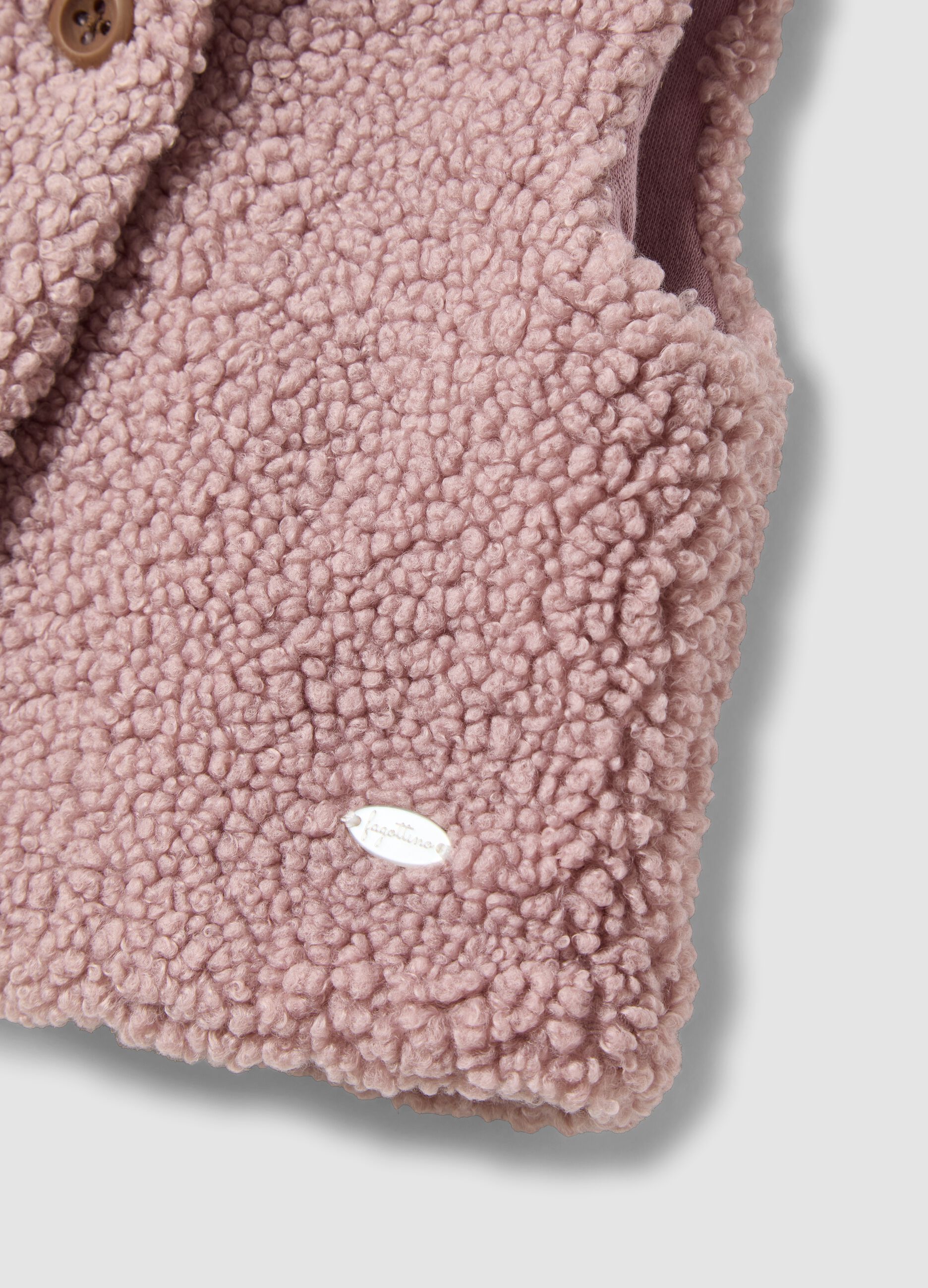 Pink regular-fit gilet