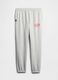 Grey Jogger Trousers in Mixed Fabric_3