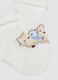Multicoloured cotton mix baby socks with animal designs, pack of two_2