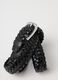 Black braided genuine leather belt_2