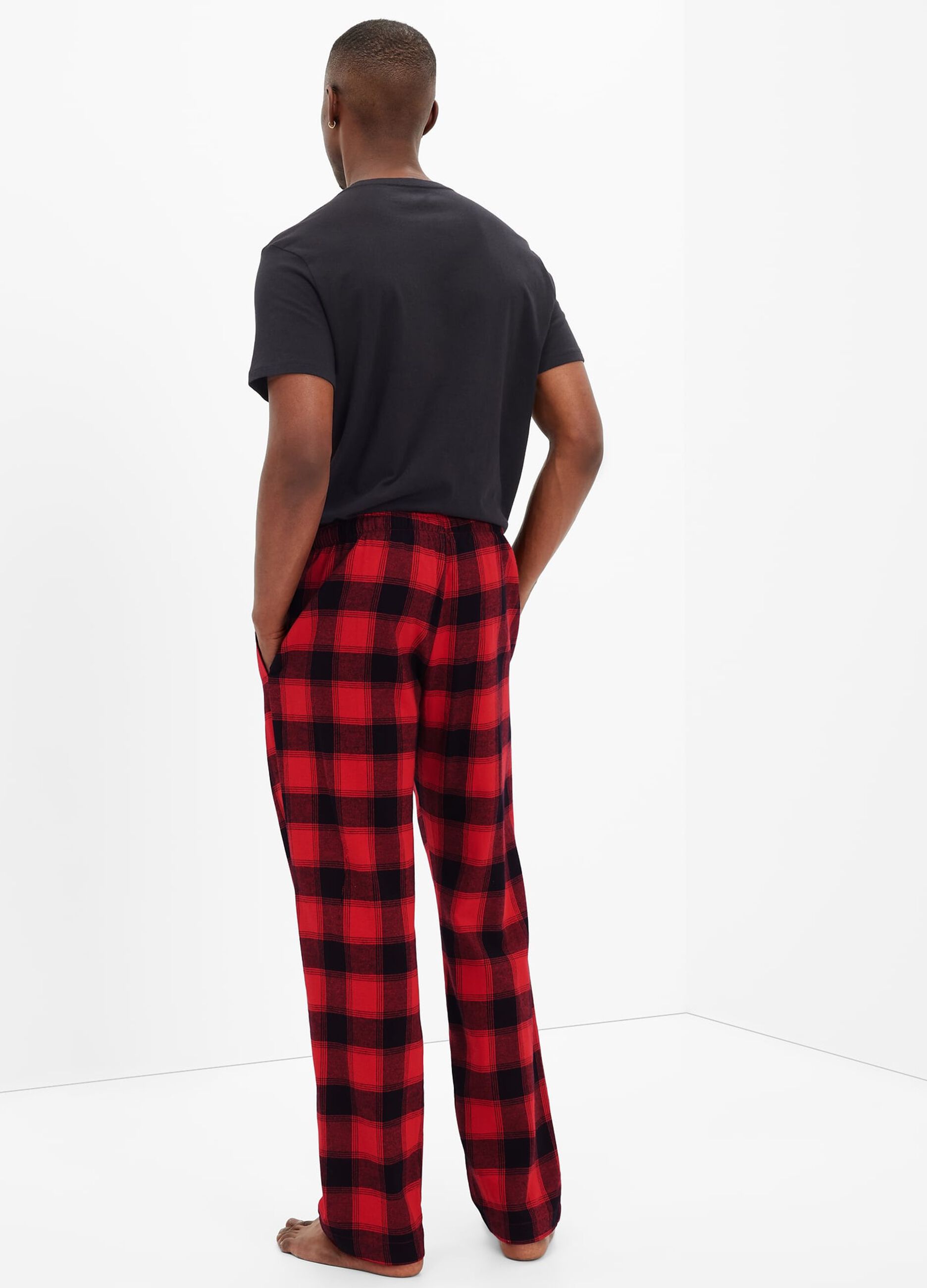 Pantalone pigiama lungo in flanella check