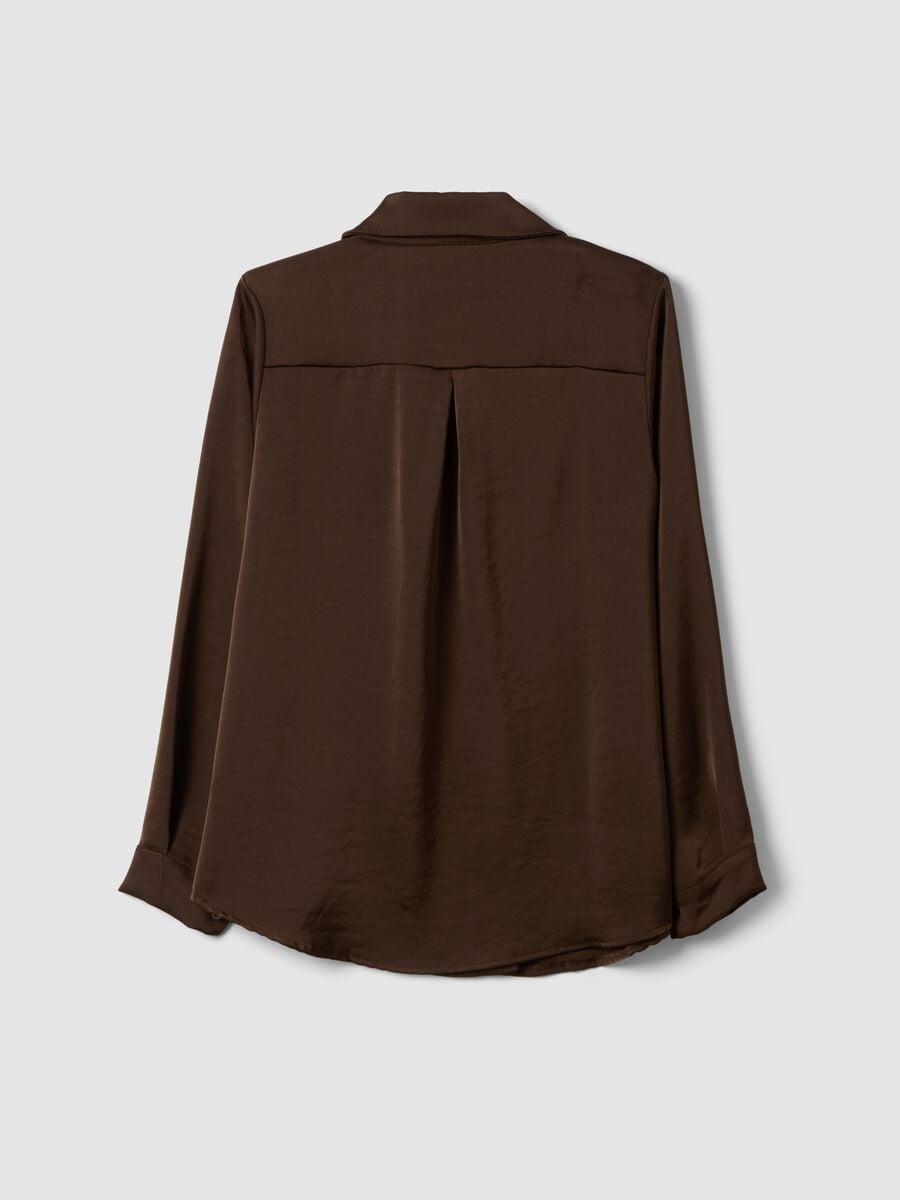 Camicia marrone regular fit con colletto classico_6