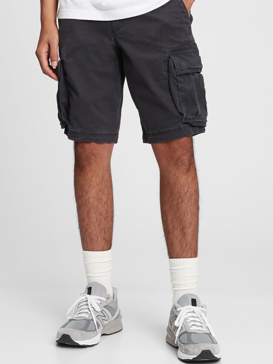 Bermuda cargo in cotone stretch_0