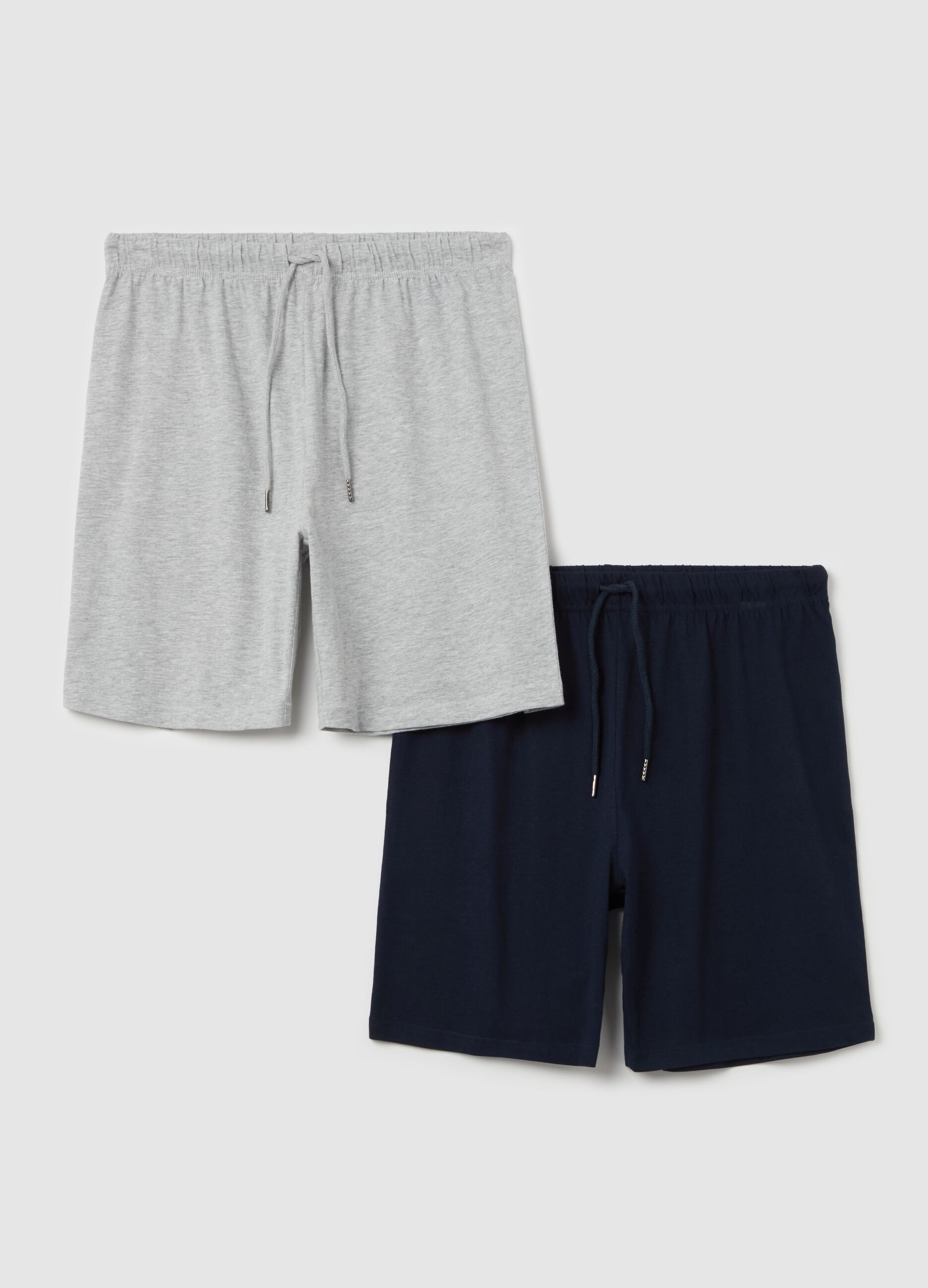 Bipack shorts pigiama con coulisse