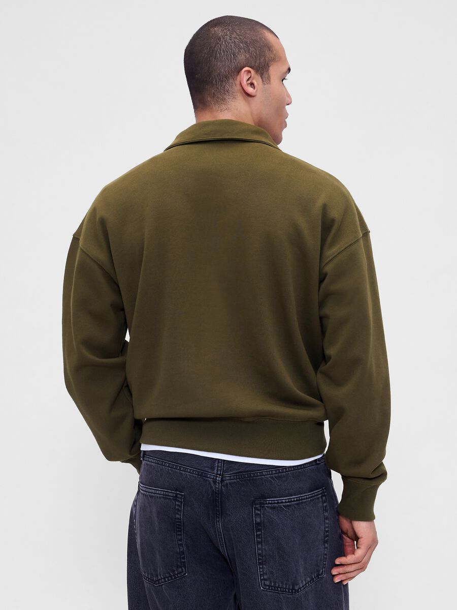 Green Half-Zip Sweatshirt_1