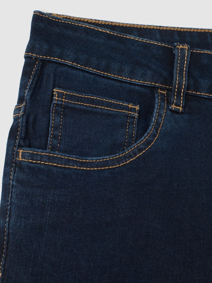 Blue Denim Bootcut Jeans_5
