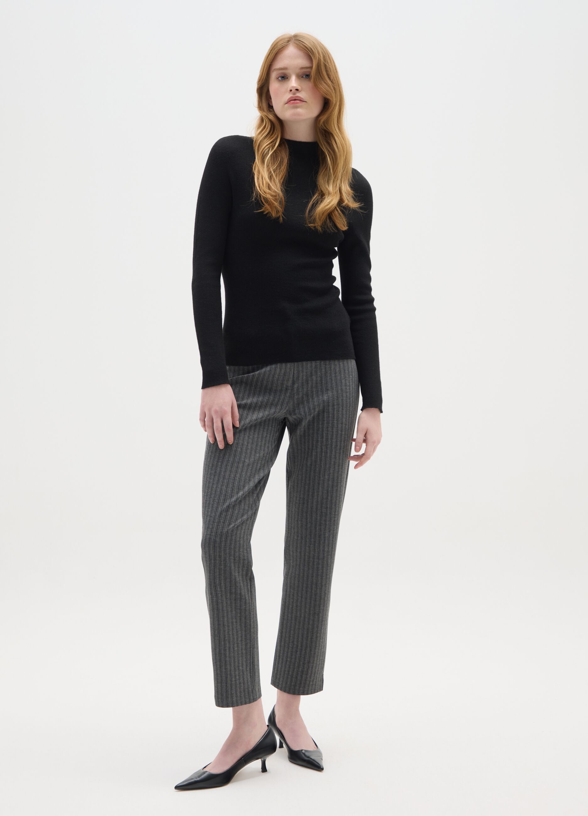 Grey Regular Fit Trousers