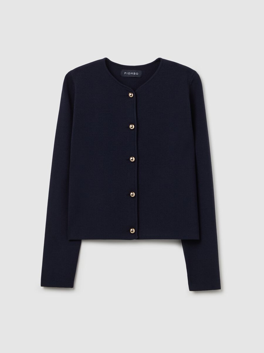 Cardigan with golden buttons_4