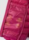 Girls' pink regular fit mixed fabric jacket_3