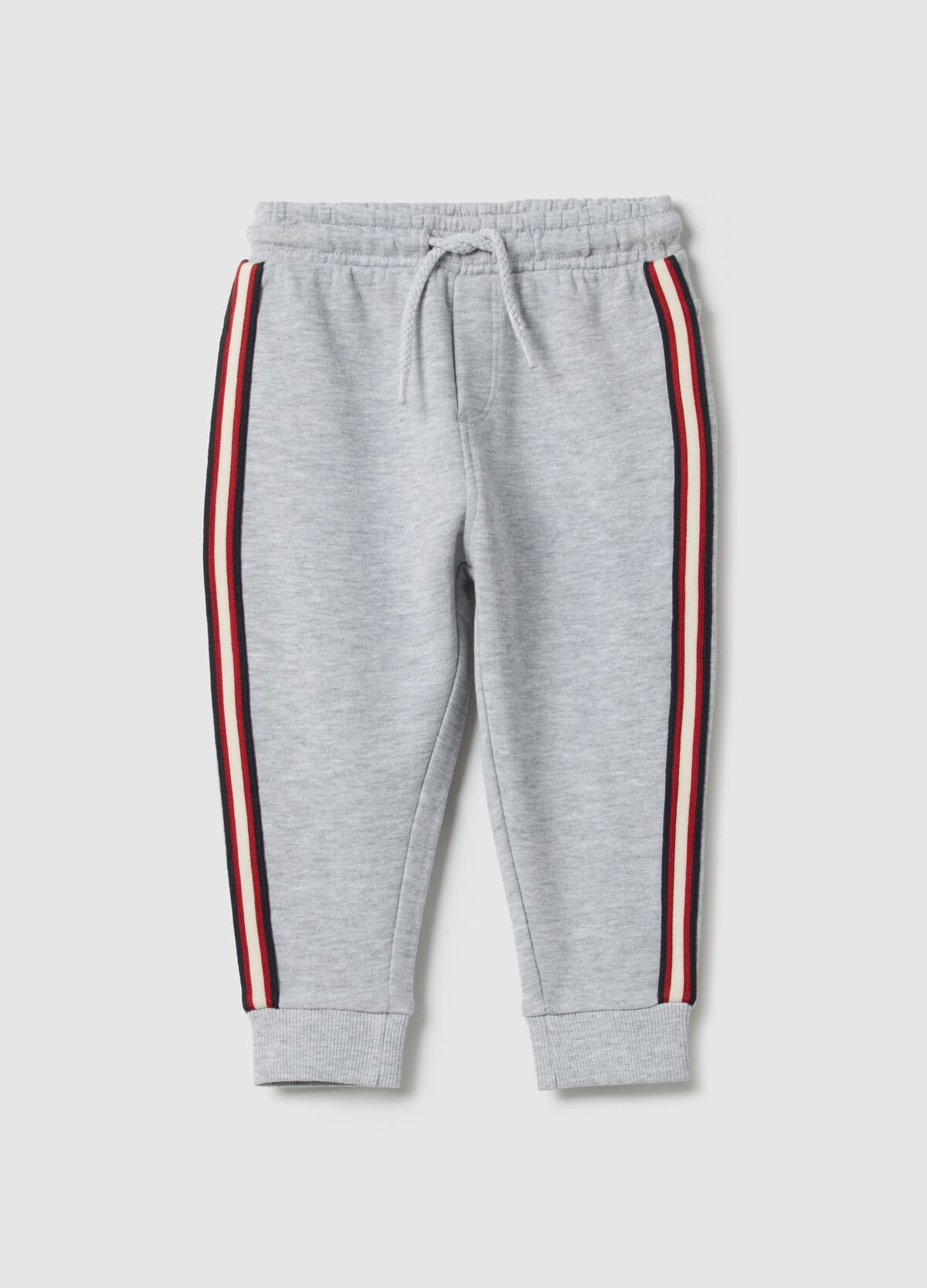 Pantaloni jogger in puro cotone grigi per bimbo regular fit FAGOTTINO da Bimbo