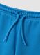 Blue pure cotton crew-neck tracksuit set for boys_3