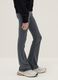 Girls' grey stretch cotton flare leggings_2