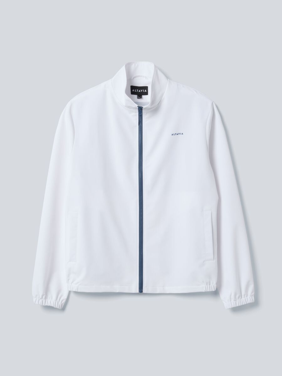Giacca sportiva bianca in tessuto elasticizzato ALTAVIA COURT_4