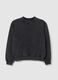 Girls' grey pure cotton sweatshirt regular fit_3