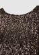 Brown cropped sequin top_5