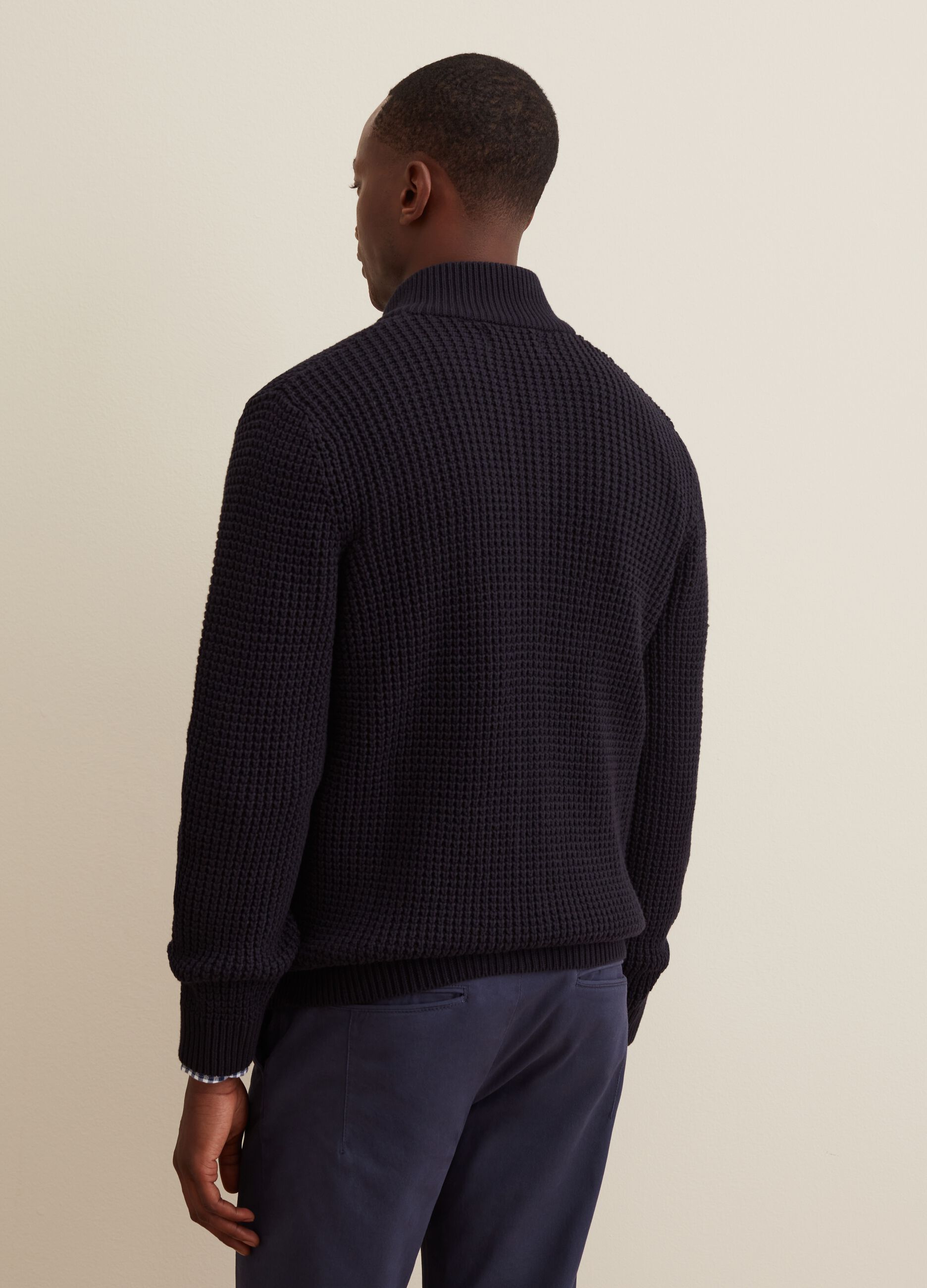 Cardigan full-zip a collo alto_2