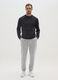 Grey cotton-blend trousers regular fit_0