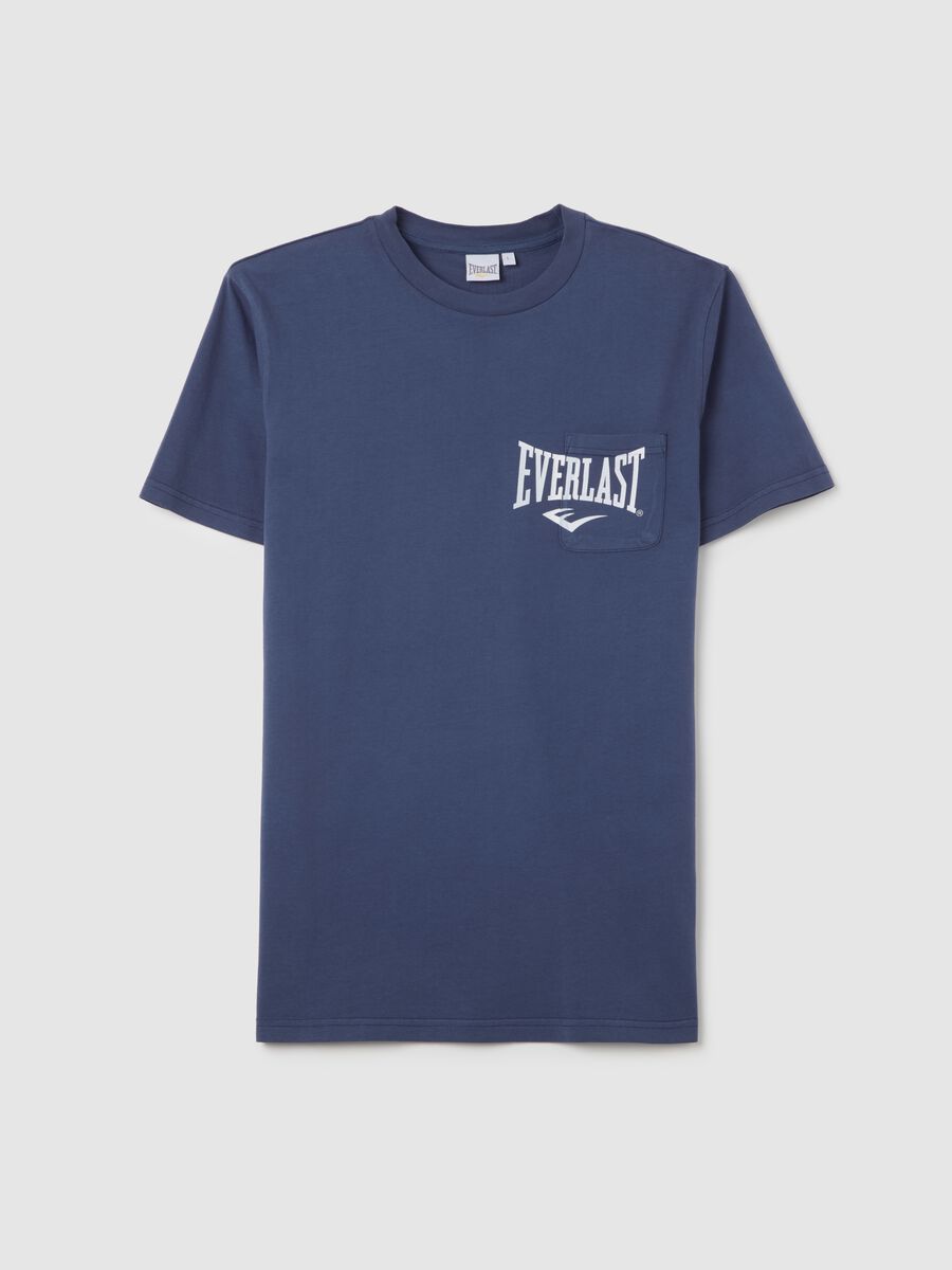Navy Blue Everlast Cotton T-shirt_4