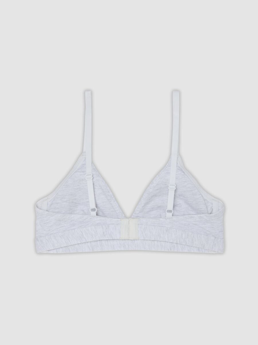 Reggiseno a triangolo grigio in cotone organico e viscosa elasticizzata_2