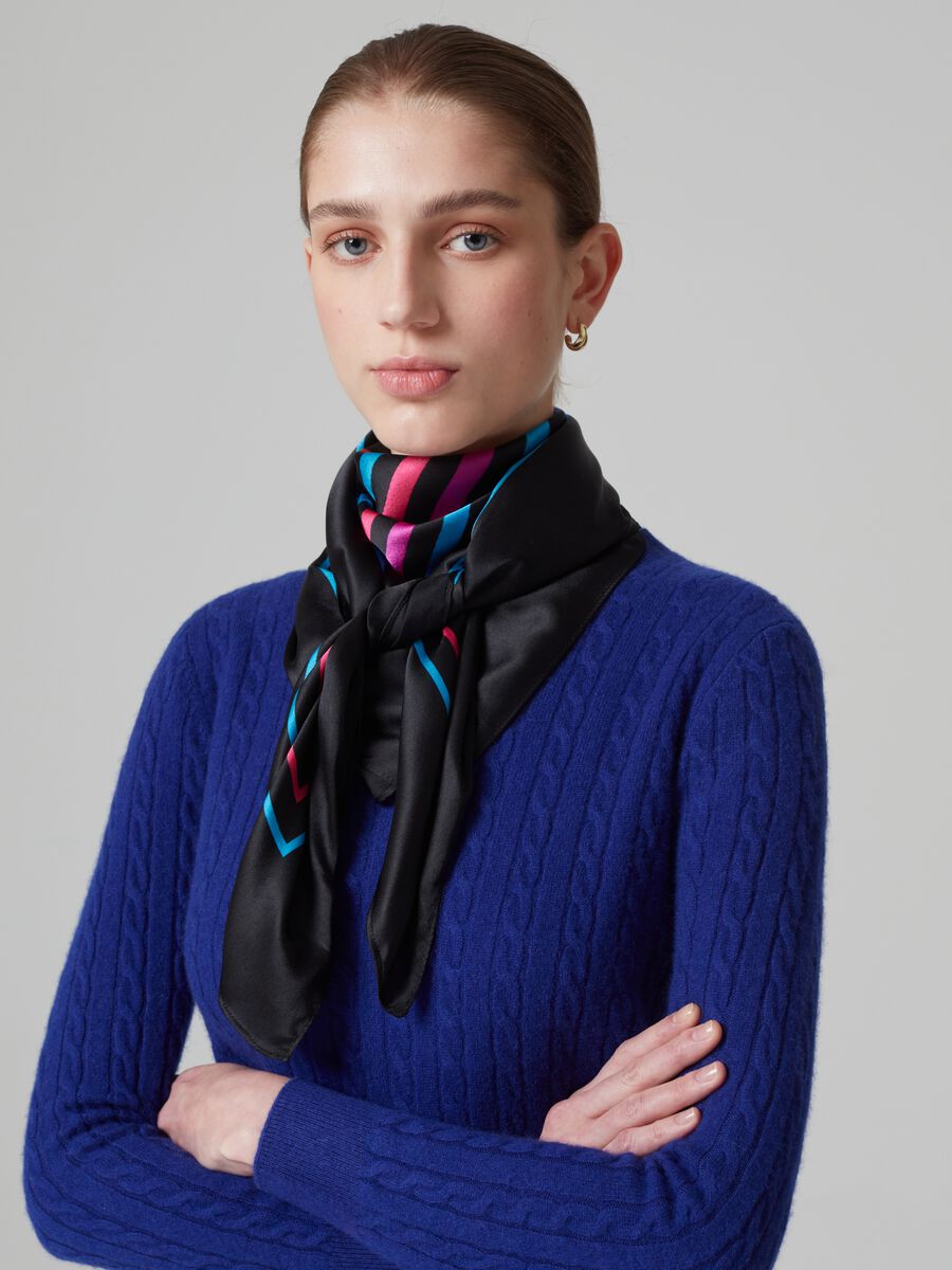 Pullover in cashmere con lavorazione a trecce_0