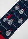 Children's multicoloured Christmas long socks twin pack in cotton blend_1