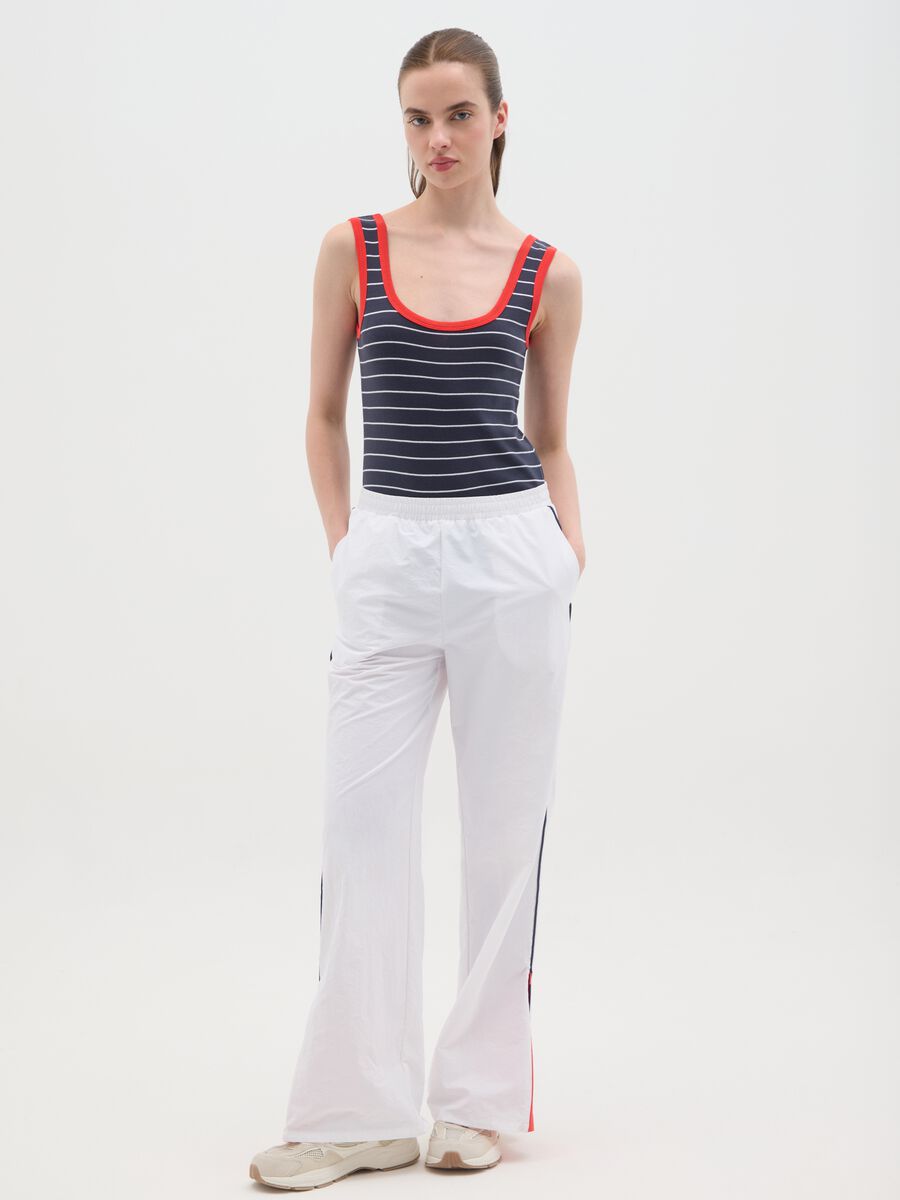 Women's multicolour regular fit pure cotton vest_0