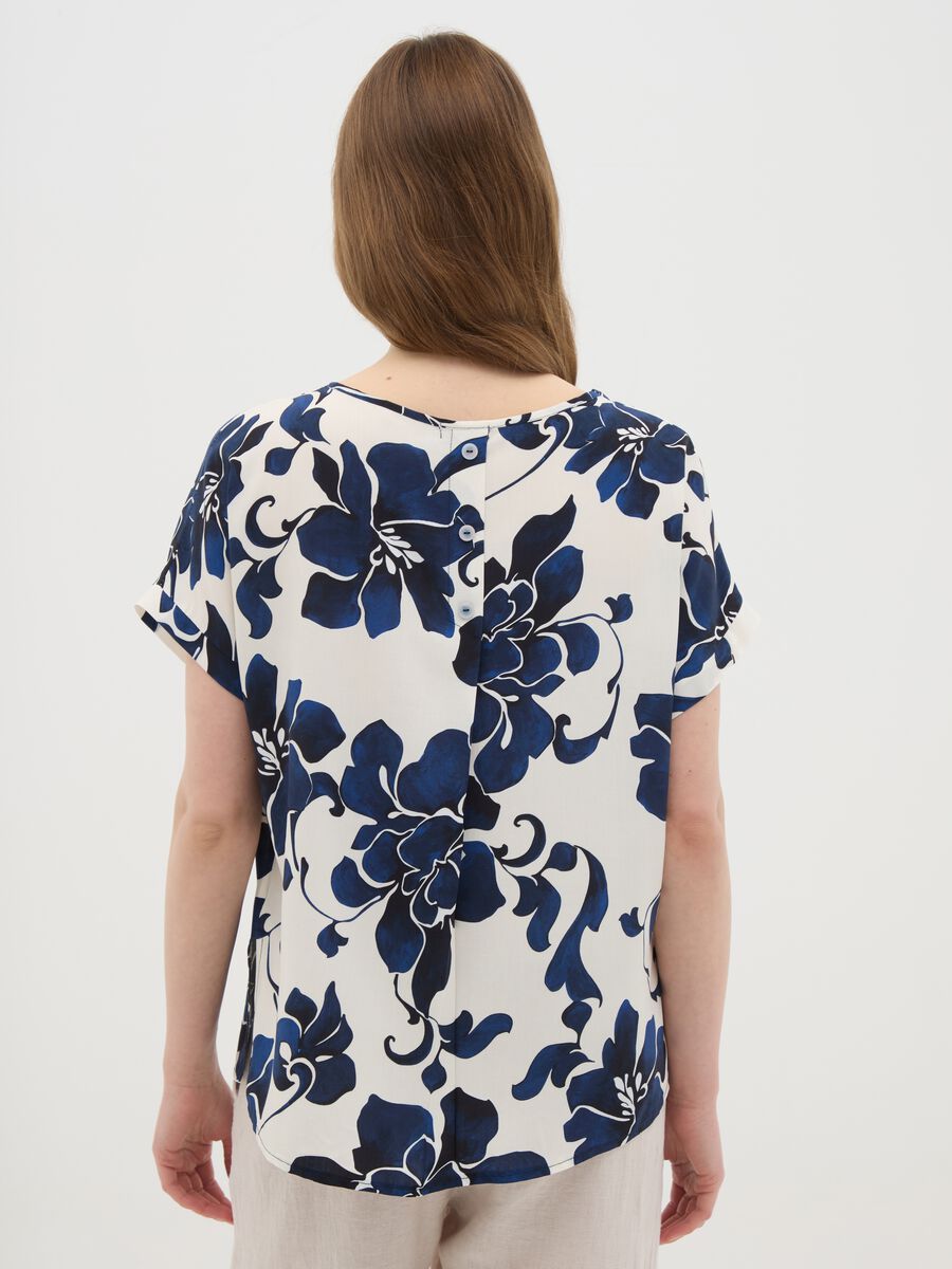 Women's multicolour pure viscose regular fit t-shirt_3