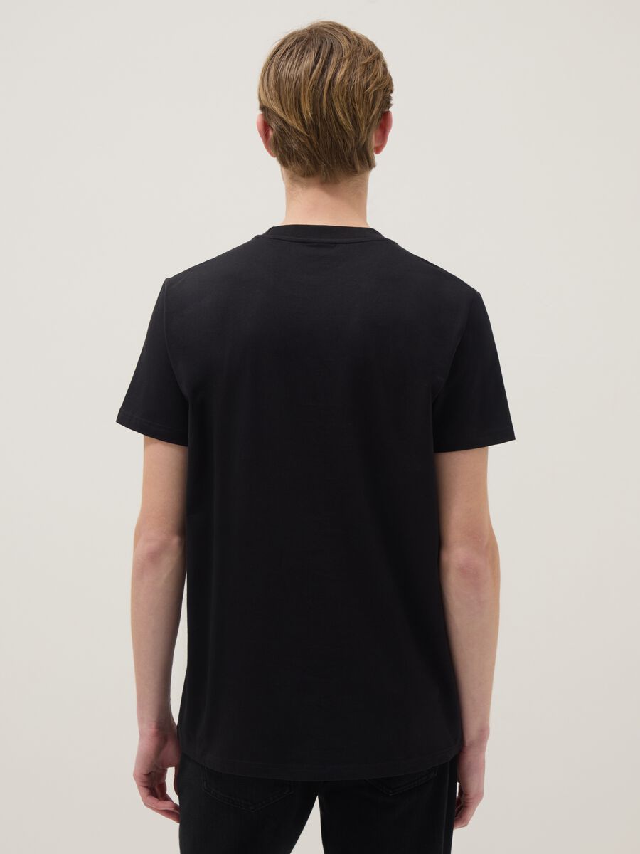 Black pure cotton regular fit t-shirt with Hard Rock Cafe logo_2