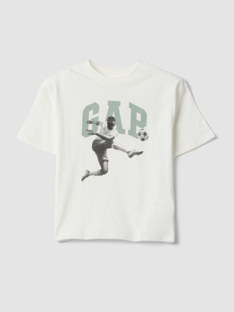 GAP logo pure cotton T-shirt_0