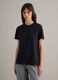 Black pure cotton crew neck t-shirt in regular fit_2