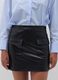 Glossy-effect miniskirt with pockets_1