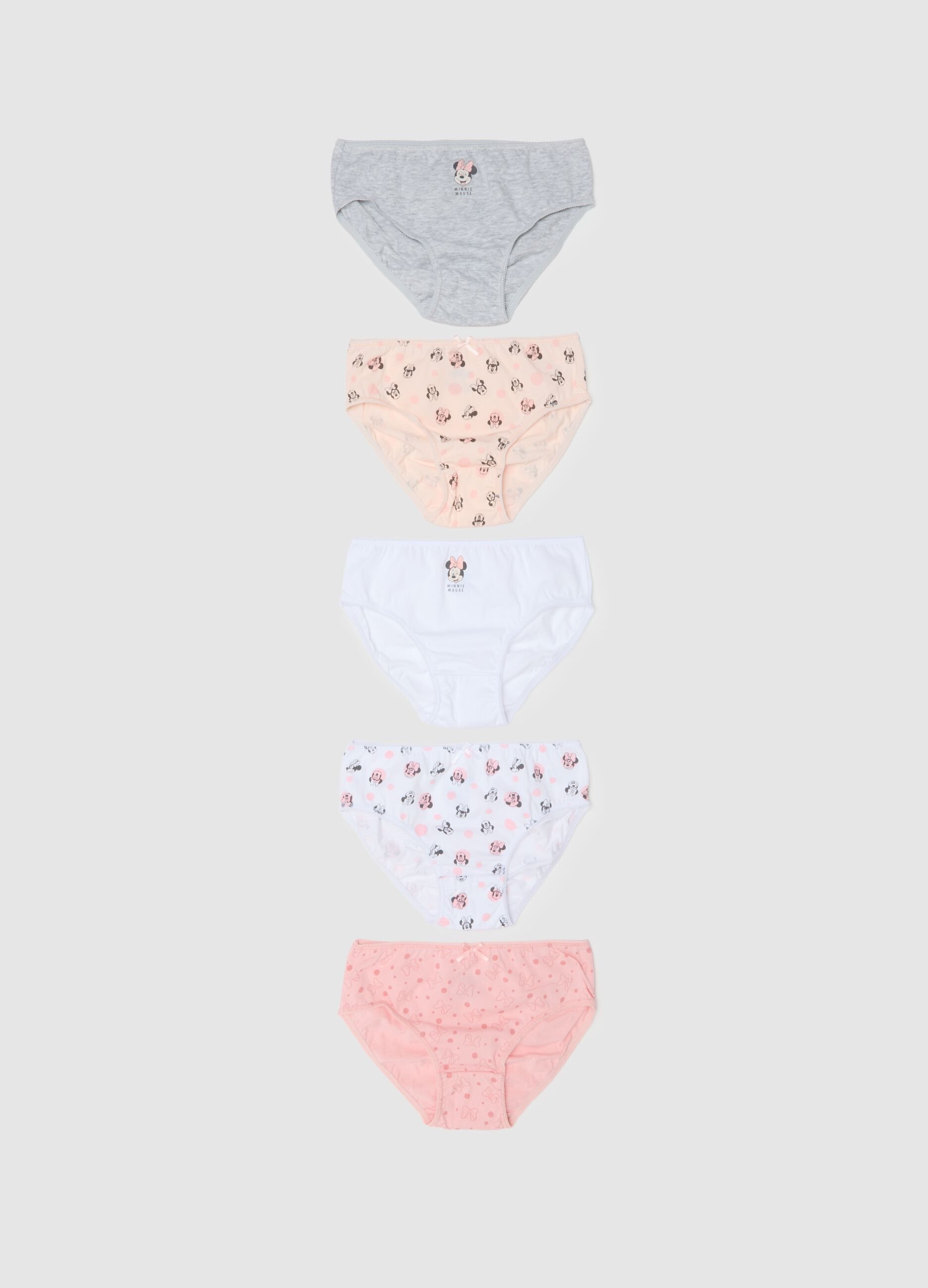 Girl's multicolour regular fit cotton briefs multipack set