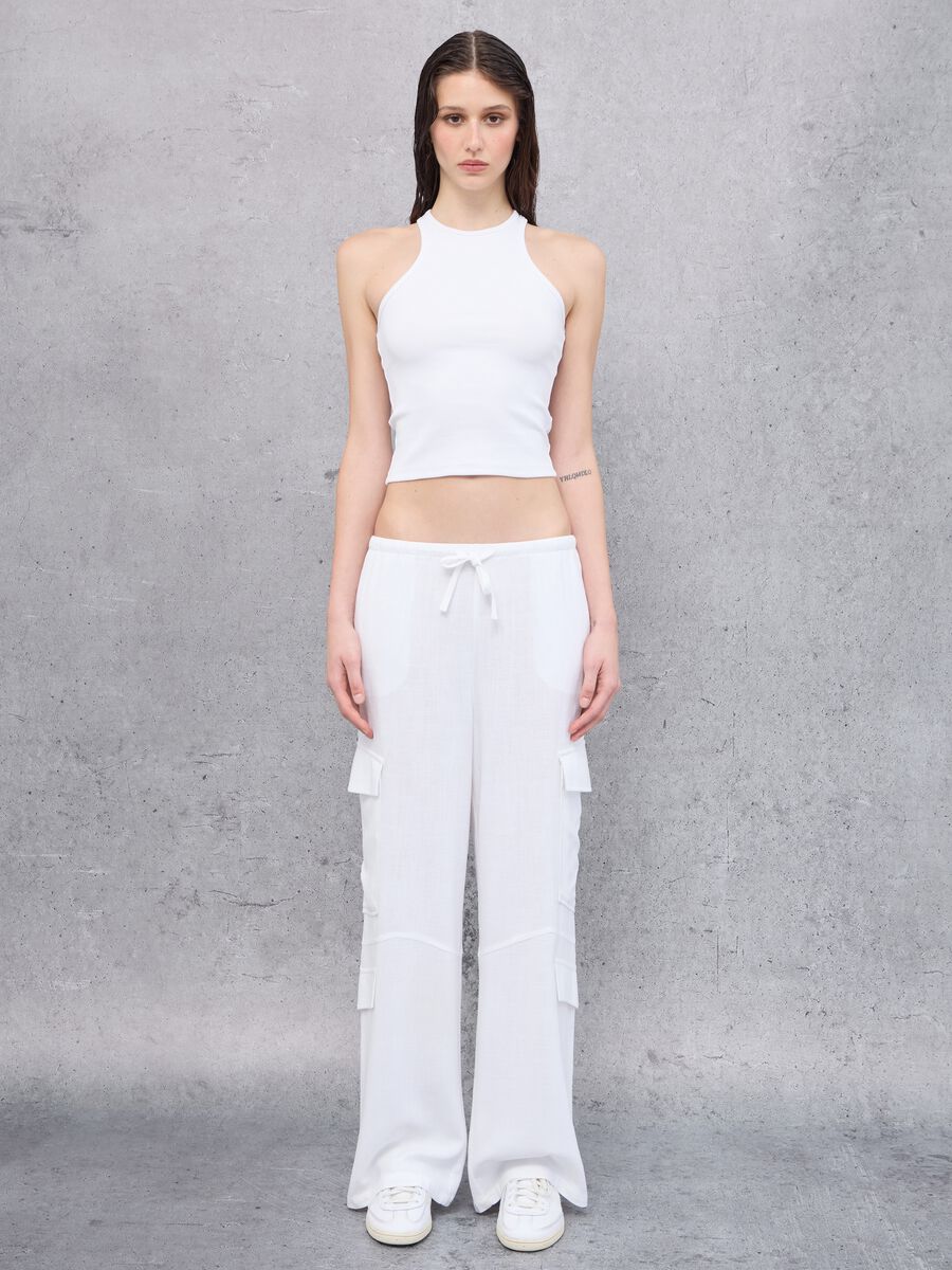 White Crew Neck Tank Top_2